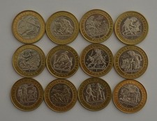 Scarce 1997 - 2000 Gibraltar £2 Pound Labours Of Hercules Full Coin Set 12 Coins