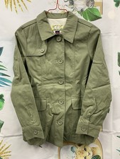 Gap Kids Waxed Trench Coat Size 10-11 Years Green New Jacket Boys Girls Autumn