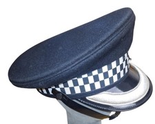 Peaked Cap Chief Superintendent Ex Police Silver Banded De-Badged Film B Grade