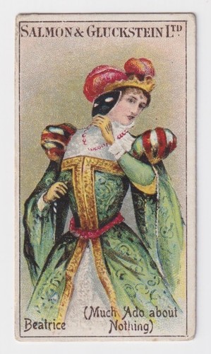 Cigarette card shakespearian - -,