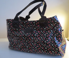Vintage Lee Cooper Flower Pattern Oilcloth Bag