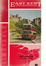 EAST KENT BUS TIMETABLE BOOK