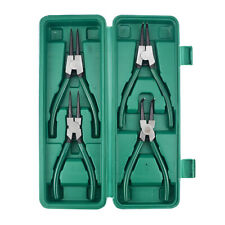 4Pcs 7" Circlip Pliers Set Internal External Bent Nose Straight Tip Snap Ring