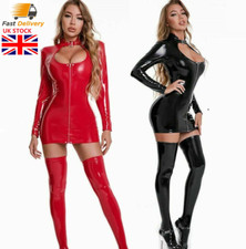 Women Wetlook PVC Leather
