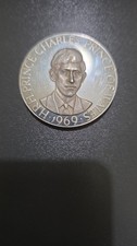 1969 Prince Charles Investiture .999 Silver Medal HRH Prince of Wales #3095