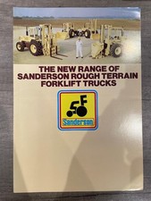 Sanderson Rough Terrain Forklift Truck Vintage Brochure Leaflet