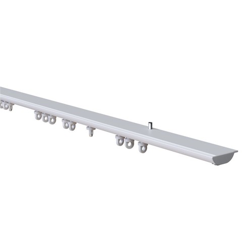 Discrete white aluminium top - aluminium,