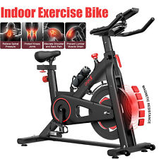 Exercise Bike Indoor Cycling Gym Workout Cardio Fitness LCD Monitor 12kgFlywheel
