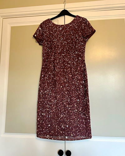Adrianna papell pink sequin - papell,