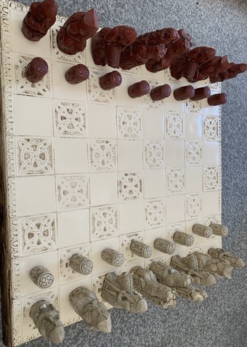 Isle lewis chess set with - of,