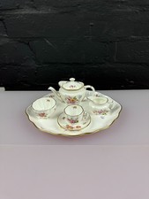 Royal Crown Derby Posies Miniature Tea Set on a Tray 1st Quality LVI 1986