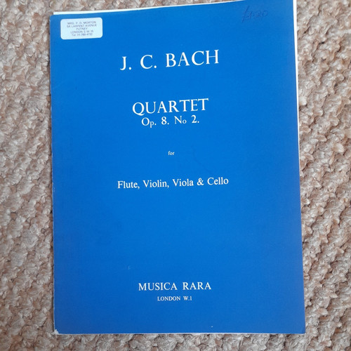 Jcbach quartet 2 for - quartet, no.