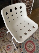 Vintage Retro Robin Day Hille White Stackable Polo Chair