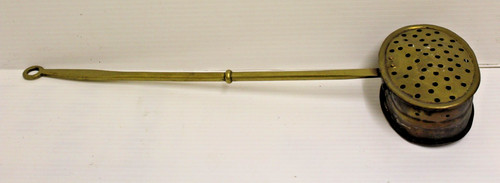 Antique chestnut roaster brass
