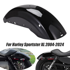 Black Rear Fender Fit For Harley Sportster XL883 1200 Custom XL1200C 04-up