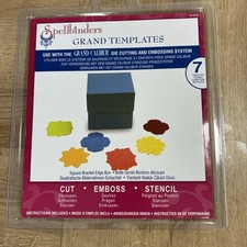 Spellbinders Grand templates square bracket edge box 7 templates/dies