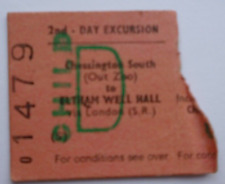 Chessington South (Zoo) to Eltham Well Hall Railway station Childs  ticket