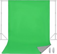LENCARTA Chromakey Green & Grey 150x200cm Photo Studio Video Wall Hanging Hooks