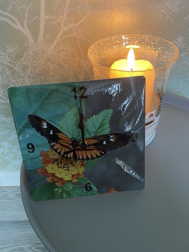 Butterfly wall clock - wall,