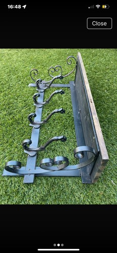 Metal coat hanger vintage - metal,