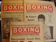 JOB LOT X 10 VINTAGE BOXING