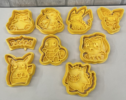 Pokemon cookie cutters - pokemon,