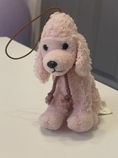 Claire’s Accessories Pink Poodle Dog Soft Toy