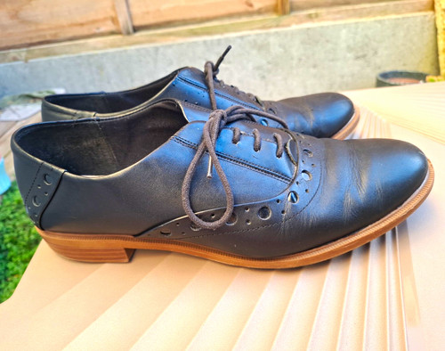 Clarks men black leather - black,