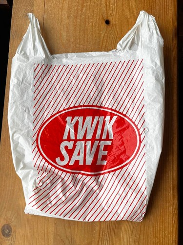 Kwik save plastic bag - save,