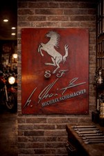 Ferrari Cast Metal Sign 24x20