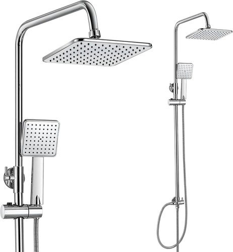 Chrome shower riser - chrome, kit