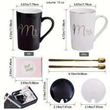 Ceramic Mr. & Mrs. Mug Set