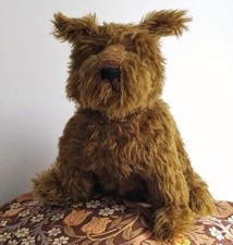Terrier Airedale Scottie Dog Door Stop Stuffed Toy