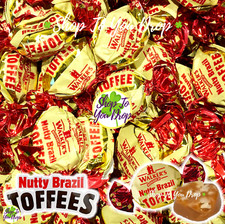 WALKERS BRAZIL NUT TOFFEE Caramel Centre Sweets Gift Present Nonsuch✨CHEAPEST✨?