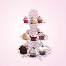 2Pcs 1Pc Cupcake Stand Muffin Truffle Dessert Vintage Round Holder Display Party