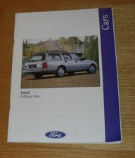 Ford Brochure 1992 Sierra Ghia