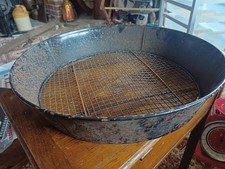 Vintage Metal garden Sieve 15" Across