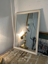Vintage White and Gold Wall Mirror 45cm x 30cm Classic Elegant Shabby Chic Frame