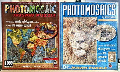 Two 1000 piece - , photomosaics