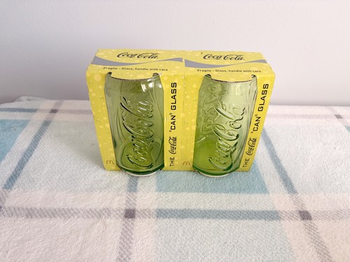 Coca cola coke - can, glasses