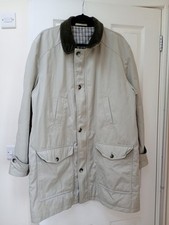 Dannimac Mens Beige Jacket Size 40 Zip And Button Fastening