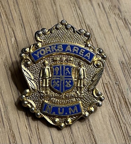 Miners badge yorks area num - badge,