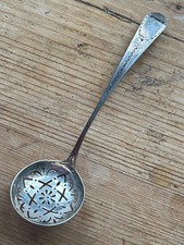 Sterling silver Sugar Sifter Spoon. London 1785