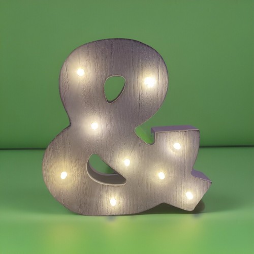 Holiday marquee lights - “&”,