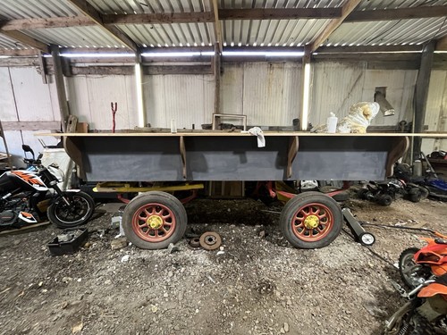 Dray wooden trailer - dray, trailer/cart