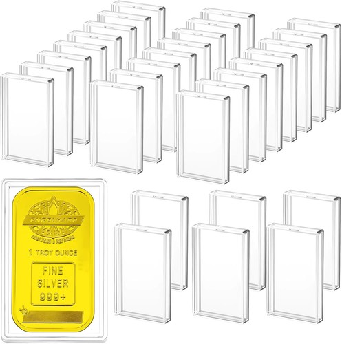 Silver bar holder case - oz,
