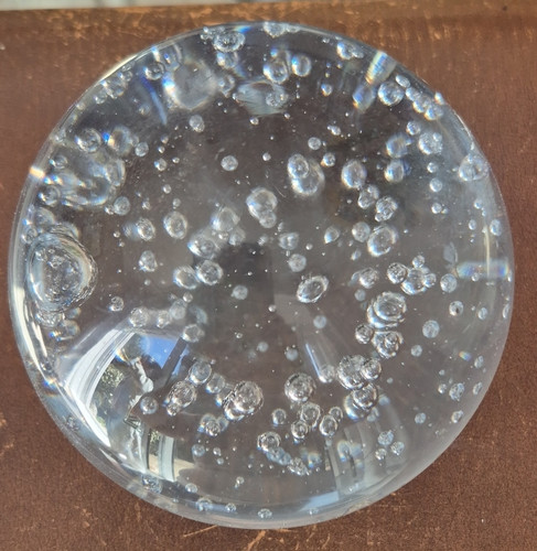 Clear glass bubble sphere - glass,