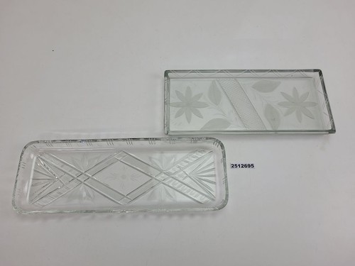 Glass plates serving - 2x,