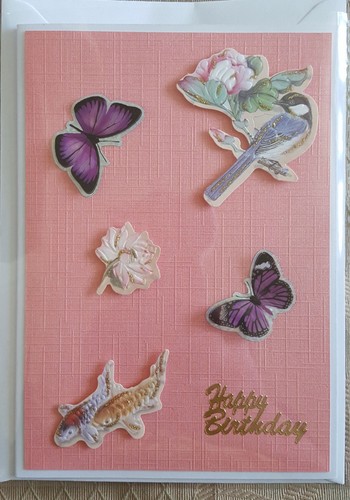 Handcrafted card happy - card,