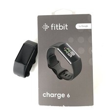 Fitbit Charge 6 Fitness Tracker GPS Bluetooth Heart Rate Smartwatch Black Band 1